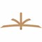 Ekena Millwork Davenport Timber Gable Bracket, Western Red Cedar, 72"W x 27"H x 1 1/2"D x 3 1/2"F, 9/12 Pitch GBW072X27X0204DAV00SWR - alternate 1